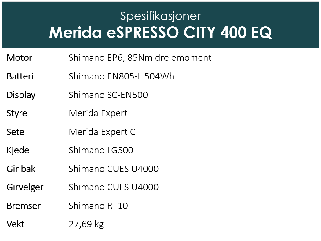 Merida eSPRESSO CITY 400 EQ